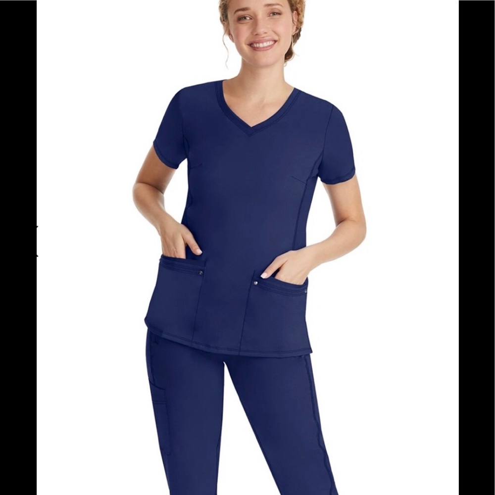 NWT Healing Hands Purple Label Yoga Scrub Set